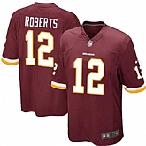 Nike Men & Women & Youth Redskins #12 Roberts Red Team Color Game Jersey,baseball caps,new era cap wholesale,wholesale hats